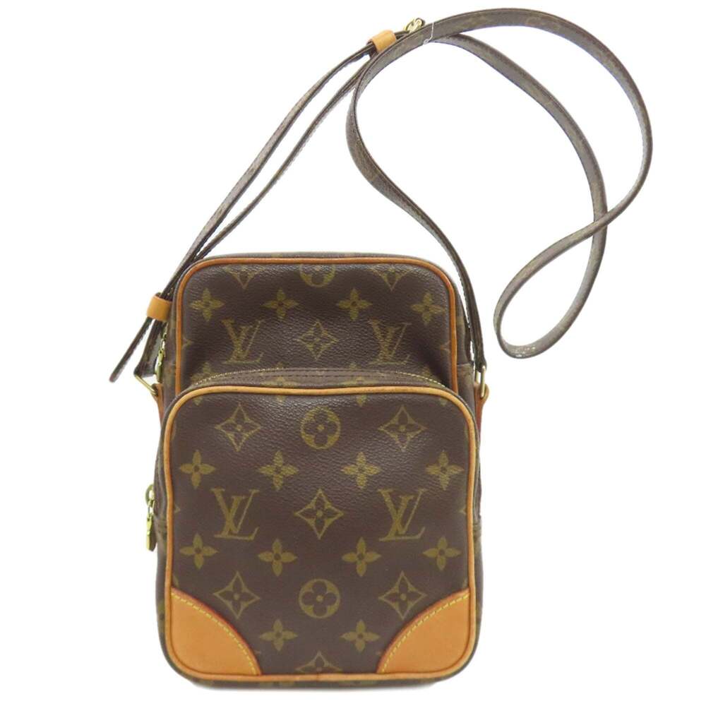 LOUIS VUITTON Brown Monogram Canvas Shoulder Bag